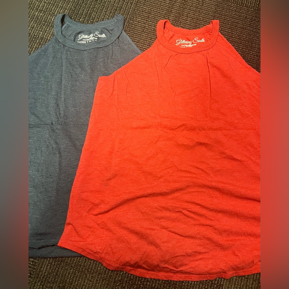 Glittering South high neck tank top 2XL